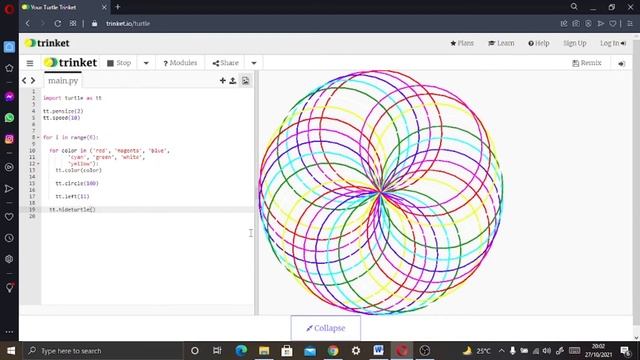 3D DESIGN IN PYTHON TURTLE GRAPHICS смотреть онлайн