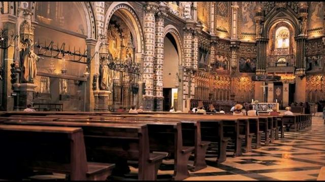 The Monastery of Santa Maria de Montserrat in Barcelona (Catalonia-Spain)) смотреть онлайн