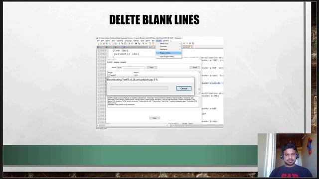 How to delete blank lines and How to add text at end of the lines | Tips | Notepad++ | FunTalk360 смотреть онлайн