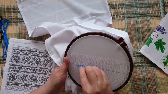 Мастер-класс для начинающих, вышитый рушник часть 2 /Master-class For Beginners, Embroidered Rushny