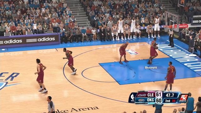 NBA 2K14｜Kyrie Irving vs Kevin Durant, Russell Westbrook｜Cavaliers vs Oklahoma City Thunder смотреть онлайн