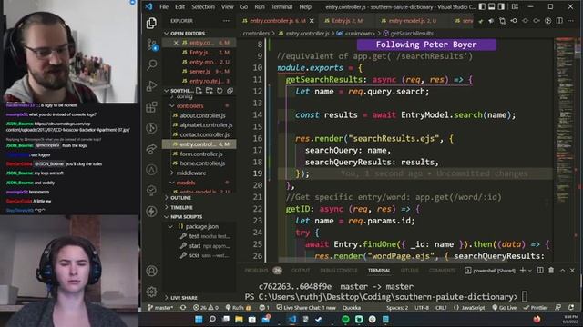 June 3 2022: (otd#31) co-stream with peterboyer_ & chatting | node | promises | CRUD смотреть онлайн