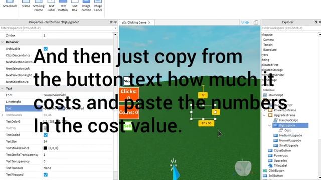 How To Make a Clicking Simulator Game on Roblox Studio [Part 2] [OUTDATED] смотреть онлайн