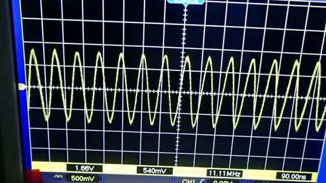 Hantek DSO 5102 P Смотрим сигнал от 100 KHz до 50 MHz смотреть онлайн