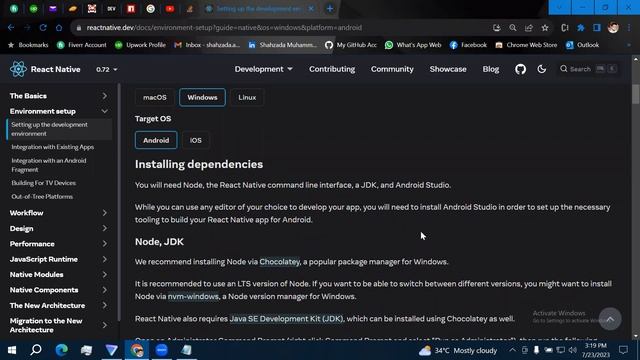 Mobile App Dev| React Native tutorial | React-Native environment setup for windows 2023 | (Part - 1 смотреть онлайн
