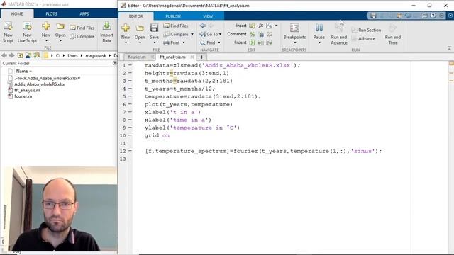 How to do a fast Fourier transform (fft) in MATLAB from an xlsx data file given in Microsoft Excel смотреть онлайн