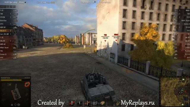WOT: Siegfried Line - Marder II - 5 frags - смотреть онлайн