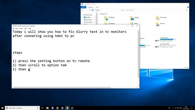 Fix blurry text problem using TV as PC Monitor :) смотреть онлайн