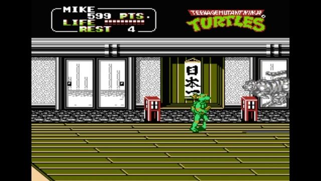 Dendy (Famicom,Nintendo,Nes) 8-bit Teenage Mutant Ninja Turtles 2 The Arcade Game Scene 6.avi