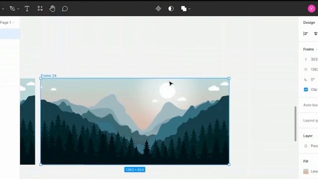 Parallax illustration using Figma смотреть онлайн