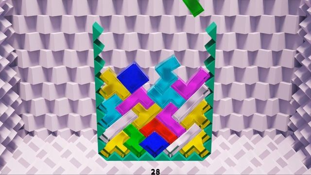 Soft body Tetris with zigzag pattern frame смотреть онлайн