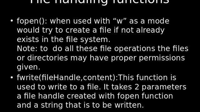 File Handling in PHP смотреть онлайн