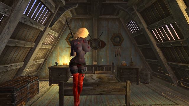 Drela the Darkelven - Posing Topless смотреть онлайн