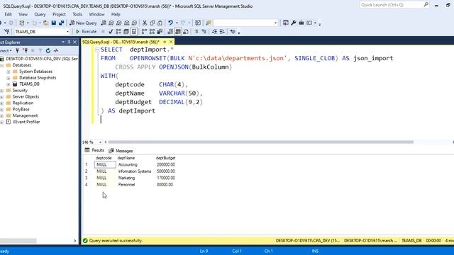 Applying Schema to JSON Data Using OPENJSON's WITH Clause смотреть онлайн