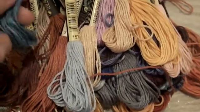 Мои запасы ниток мулине из Китая ( обзор трёх посылок) смотреть онлайн