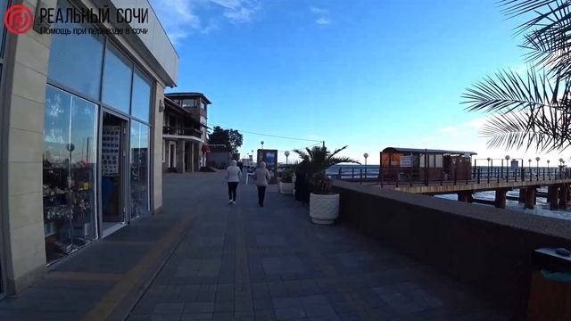 АДЛЕР - как зимой выглядит Адлер? Прогулка по набережной моря в Адлере ЗИМОЙ! смотреть онлайн