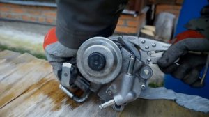 Замена топливного фильтра на Pajero Sport II 2.5D