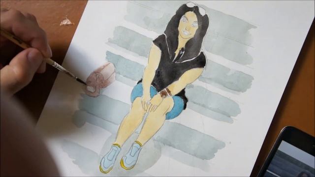 Как нарисовать портрет в стиле Диснея/How to draw a Disney portrait смотреть онлайн