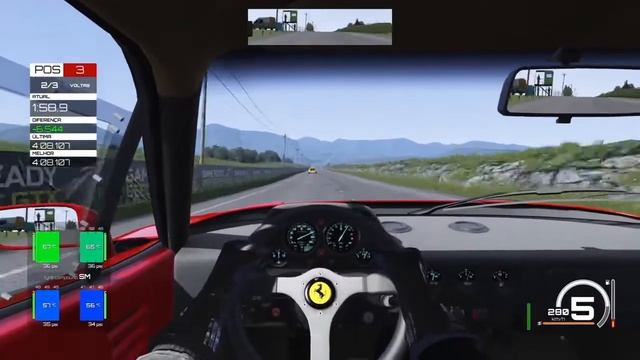Assetto Corsa PS4 (1.14) - Ferrari F40 - Highlands Long - AI no difícil, TC/SC "off", Logitech G29 смотреть онлайн