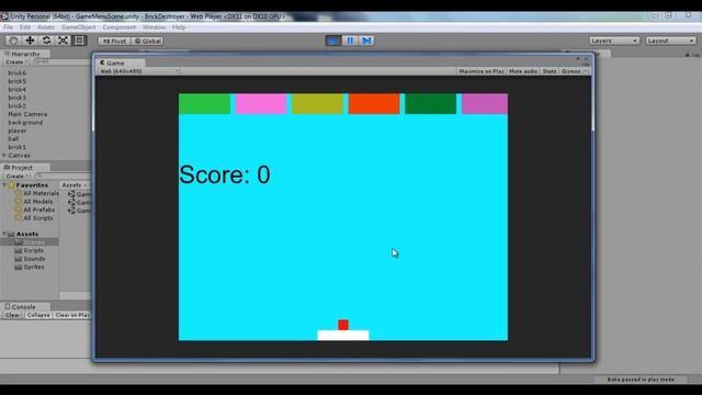 01 - Brick Breaker Game Play Video - [ How to Make a Brick Breaker Game in Unity ] смотреть онлайн