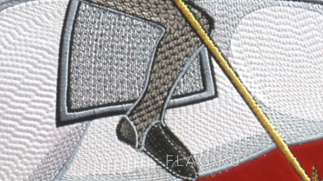 Герб Москвы, вышивка, дуб. Сделано Флаг.ру. смотреть онлайн