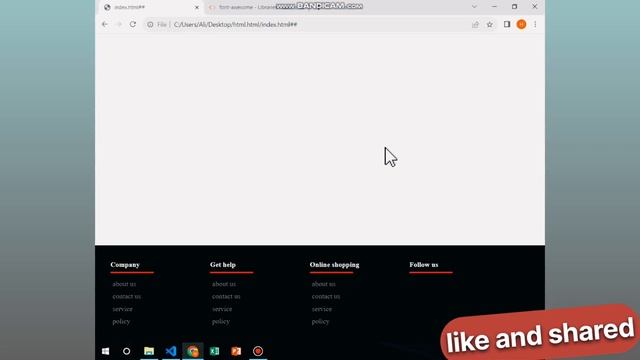 How to make website footer using html and css | Footer design for website смотреть онлайн