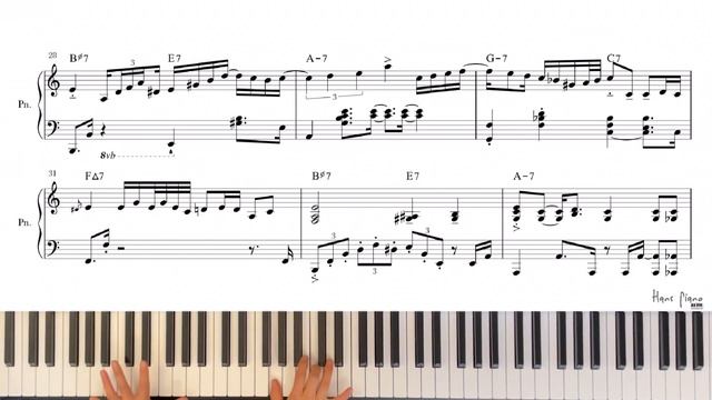 Sunny /by.Bobby Hebb/Arr.HansPiano/Easy Funk piano ver/ Freetranscription/무료악보/ смотреть онлайн