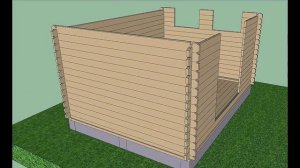 Баня из мини бруса своими руками