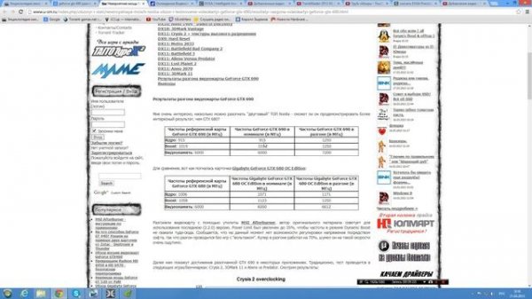 Geforce gtx 690 разгон через EVGA Precision X