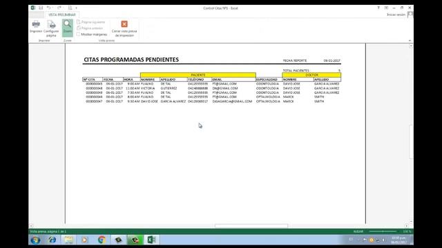 Control Citas en Excel & Access смотреть онлайн