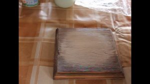 Как нанести декупажную карту на деревянную поверхность? | Доска с обжигом