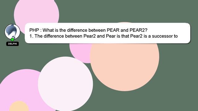 PHP : What is the difference between PEAR and PEAR2? смотреть онлайн