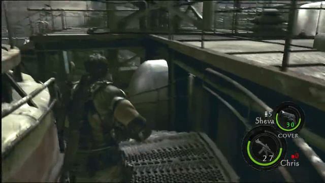 Resident Evil 5 Gold Edition Xbox360 Veteran Walkthrough Chapter 3-2 HD720p смотреть онлайн