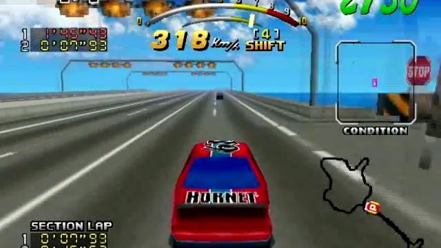 Daytona USA Deluxe - SeaSide Street Galaxy смотреть онлайн