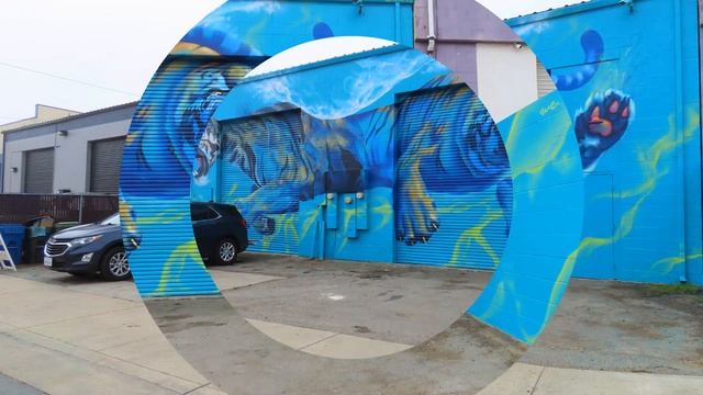 Murals of Sand City, California - Bright, industrial, art #walkingwithlinda Westend Celebration смотреть онлайн