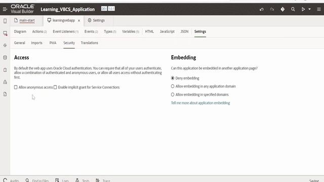 Allow Anonymous Access for users to Oracle Visual Builder (VBCS) web application смотреть онлайн