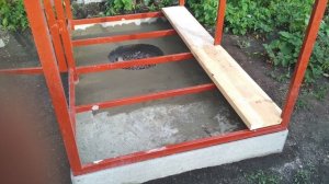 Летний душ из OSB на металлокаркасе своими руками/do-it-yourself shower