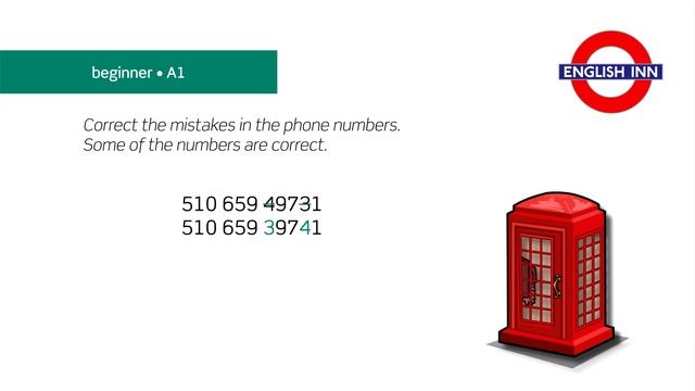 English in 3 minutes (Beginner / A1) - Listening: Phone numbers 3 смотреть онлайн