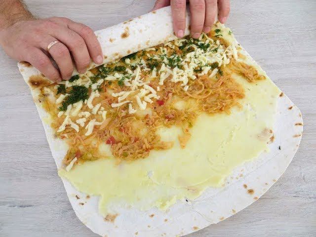 Закуска со вкусом пирожков / Очень вкусный вариант! Рулет из лаваша / Lavash Roll