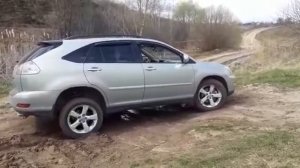 Lexus rx 330 диагональное вывешивание грязь
