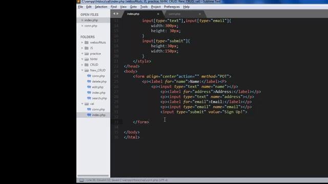PHP form field validation check смотреть онлайн