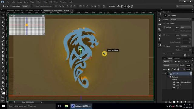 How To Make 3d Logo Of Any Shape In Photoshop CS6 Extended смотреть онлайн