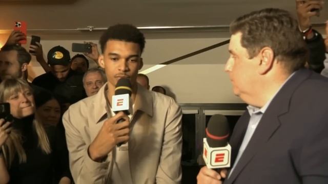 Victor Wembanyama reacts to San Antonio Spurs getting #1 pick in NBA Draft смотреть онлайн
