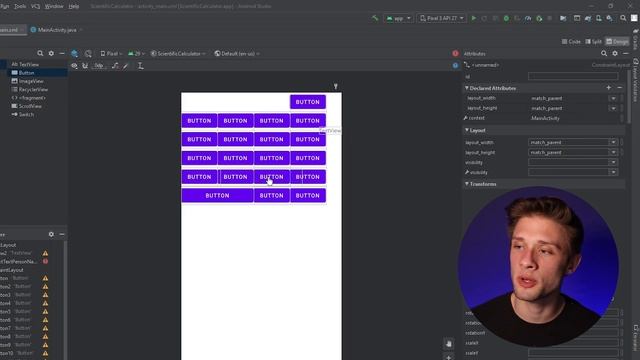 How to make a scientific calculator in Android Studio 2021 | Part 1 смотреть онлайн