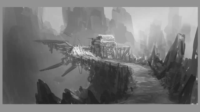 Remote space port - Concept art ( #Photoshop ) | CreativeStation смотреть онлайн