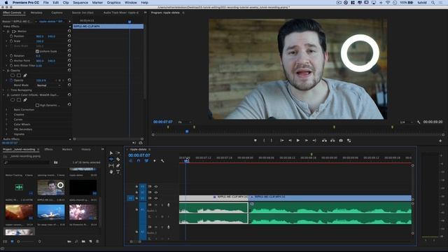 Edit FASTER with RIPPLE DELETE in Premiere Pro смотреть онлайн