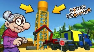 В ДЕРЕВНЕ СТРОЯТ ВОДОНАПОРНУЮ БАШНЮ МУЛЬТИК в Scrap Mechanic СКРАП МЕХАНИК