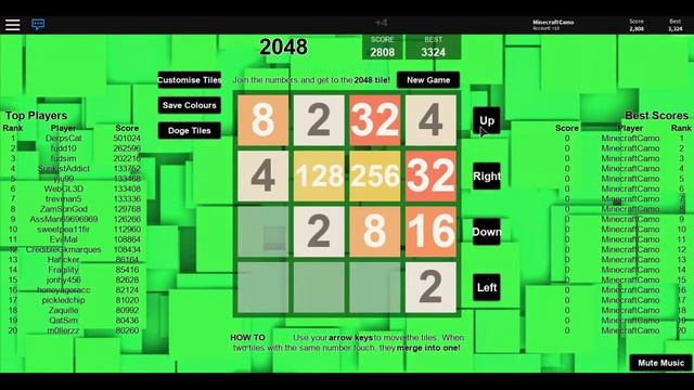 Roblox | 2048 смотреть онлайн