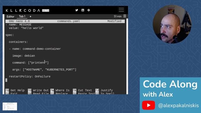 Kubernetes 101: Define a Command and Arguments for a Container смотреть онлайн