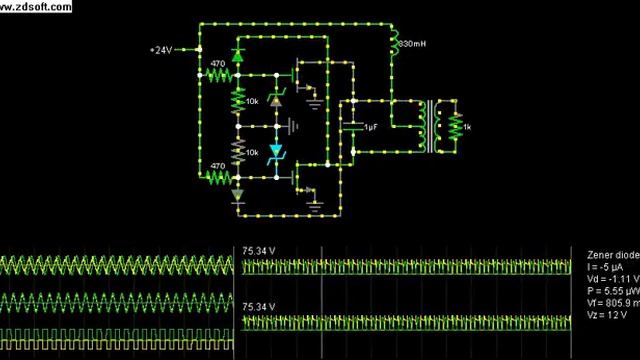 Zero Voltaged Switching Simulation смотреть онлайн